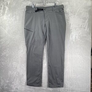 Outdoor Vital Pants men's 36x32 SATU Belted Charcoal Gray Performance Tapered